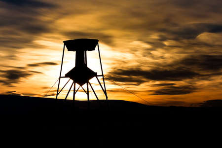 Summer  sunset in Antarctica.  Beautiful winter background.の写真素材