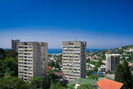 high-rise buildings in the resort town, Ukraineの写真素材