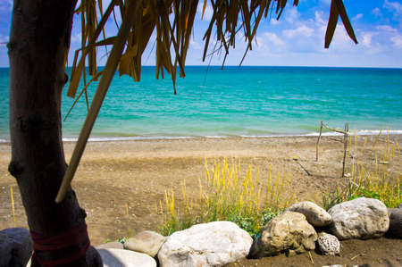 beach in the resort town, Ukraineの写真素材