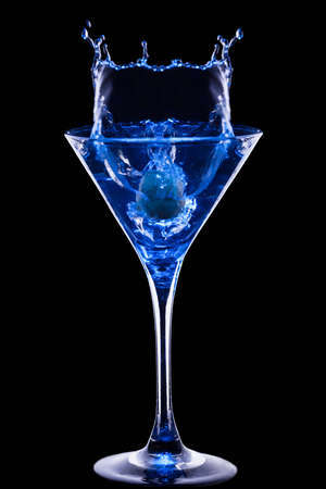 colourful coctail on the black backgroundの写真素材