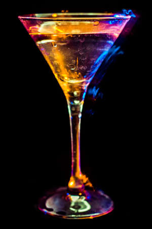 colourful coctail on the black backgroundの写真素材