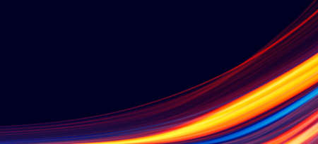 Abstract glowing lines of light. Colourful backgroundの写真素材