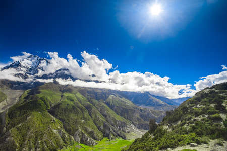 Beautiful mountain landscape. Himalayasの写真素材