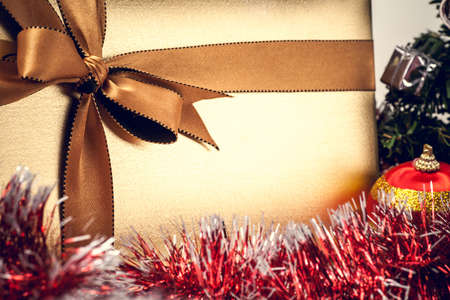 Christmas gift boxの写真素材