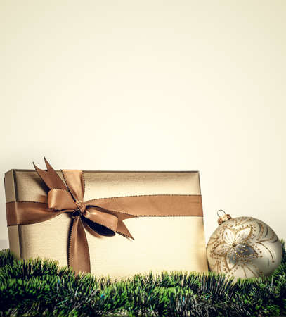 Christmas gift cardの写真素材