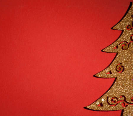 Christmas background  Christmas Tree with nice decorationsの写真素材
