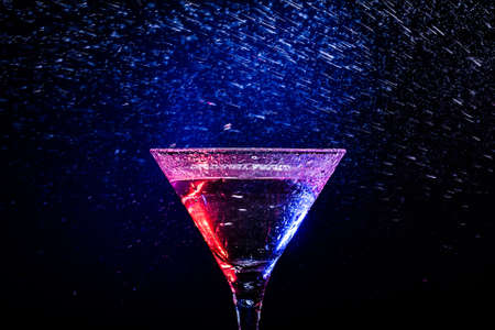 colourful coctail on the black backgroundの写真素材