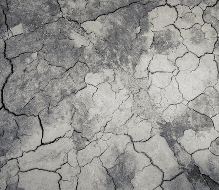 Cracked Ground Background  cracked soil in river , texture