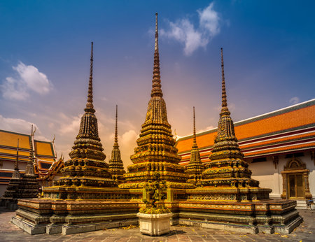 Wat Phra Chetupon Vimolmangklararm (Wat Pho) temple in Thailand.