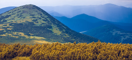 Beautiful mountains landscape in Carpathian