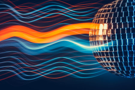 Disco ball light  background
