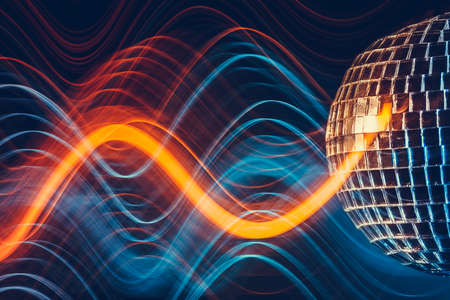 Disco ball light  backgroundの写真素材