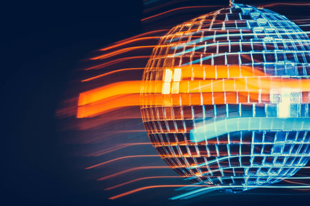 Disco ball light  background