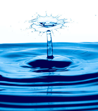 water splash isolated on white backgroundの写真素材