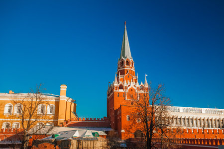 Red Square in the winter.  Moscow, Russiaの写真素材