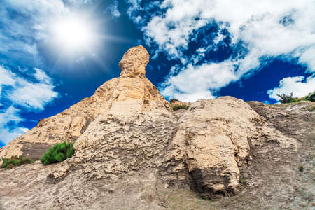 Beautiful landscape in Himalayas mountains, Annapurna area.の写真素材