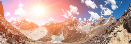 Beautiful view from Gokyo Ri, Everest region, Nepal