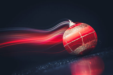 blurry christmas ball light background