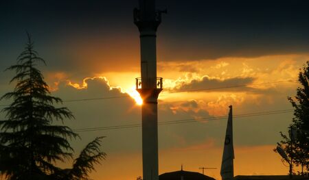 minaret landscapeの写真素材
