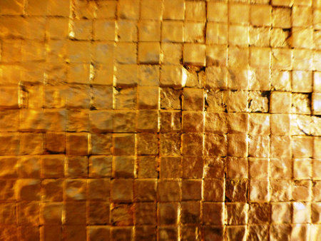 golden wallの写真素材