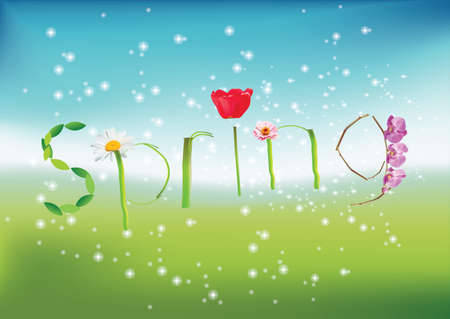 Illustration of spring backgroundのイラスト素材