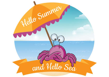 Summer landscape のイラスト素材