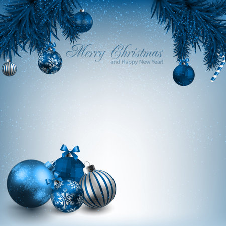 Illustration of merry christmas cardのイラスト素材