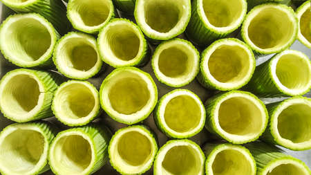 Fresh clean zucchini.の写真素材