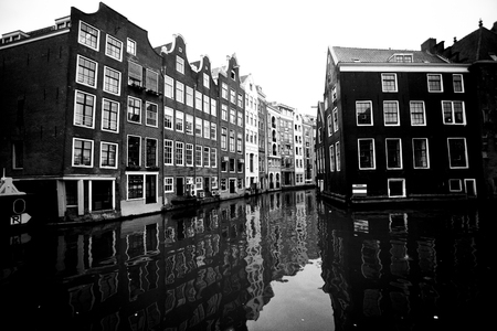 Amsterdam Canal Viewの写真素材