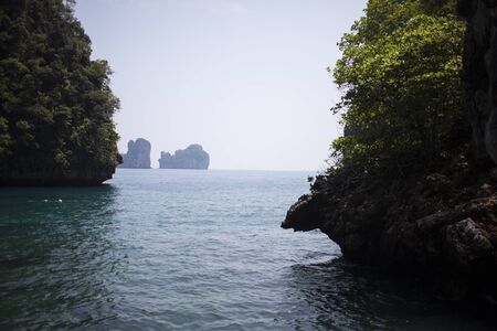 unique sea and island in thailandの写真素材