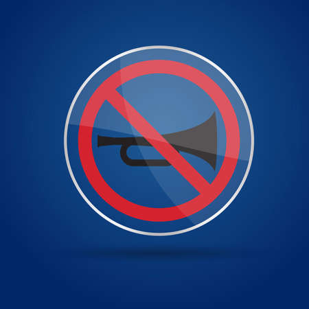 No sound Glass background  Vector illustration  Eps10 のイラスト素材