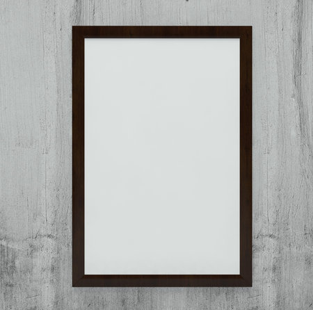  picture frame for portrait or text on brick wall 