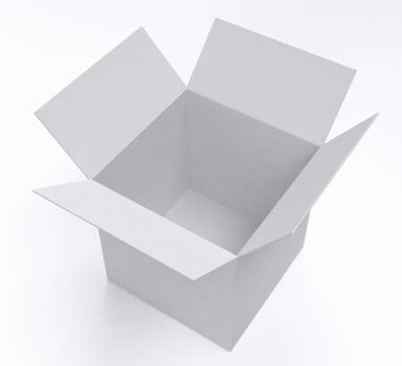 White box on white の写真素材