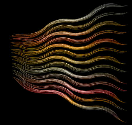 Vector illustration colorful wave abstract exploding banner backgroundsのイラスト素材