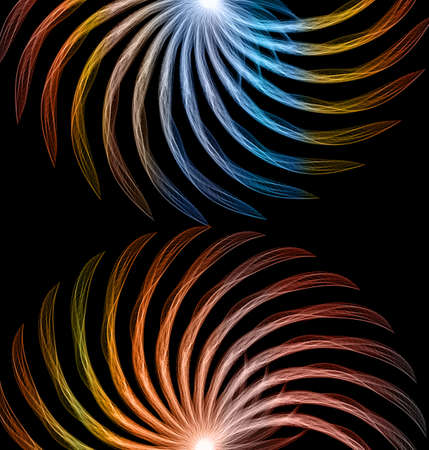 Vector illustration colorful wave abstract exploding banner backgroundsのイラスト素材