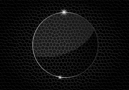 Black Metal glass abstract background styleのイラスト素材