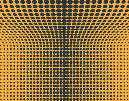 Abstract Yellow black halftone background vector illustration.のイラスト素材