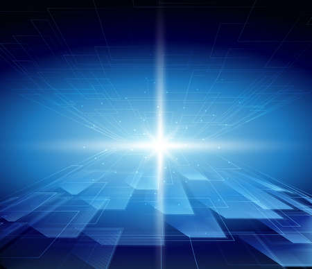 Blue technology Background Abstractの写真素材