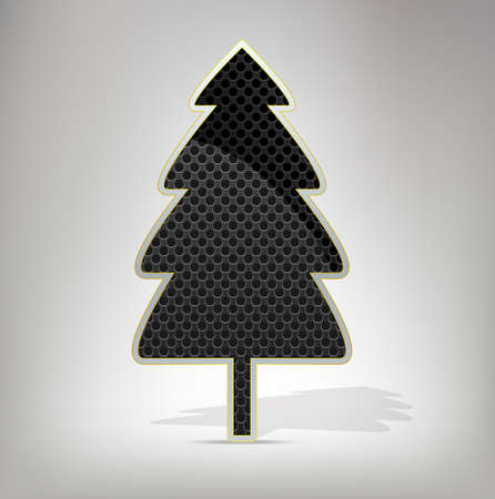 Christmas  tree on white background. Vector Design.のイラスト素材
