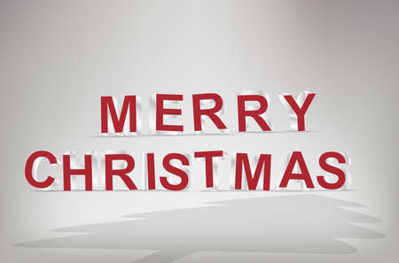 Text Christmas on white background. Vector Design.のイラスト素材
