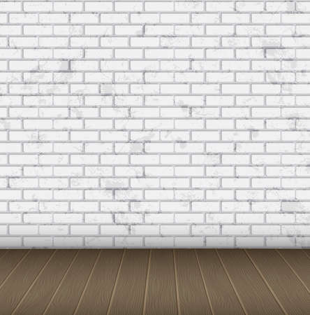 Brick and Wood Background Texture.のイラスト素材