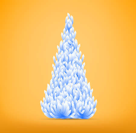 Christmas tree on  background.のイラスト素材