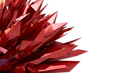 3d abstract digital on white background High resolutionの写真素材