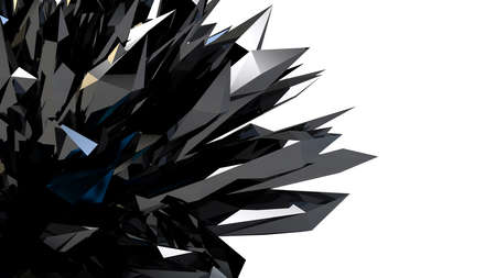3d abstract digital on white background High resolutionの写真素材
