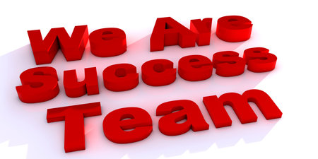 We are success team text render