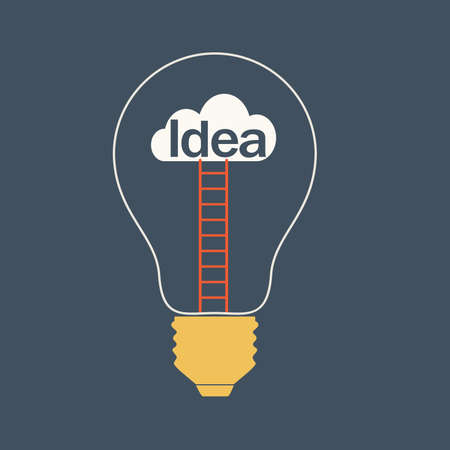 Light Bulb Idea vector illustrationのイラスト素材