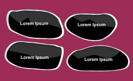 Vector abstract speech bubble infographic elementsのイラスト素材