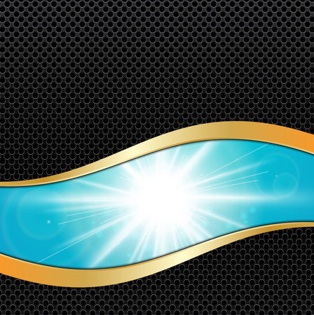 Abstract Metal Background with a summer sun burstのイラスト素材