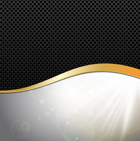 Abstract Metal Background with a summer sun burstのイラスト素材