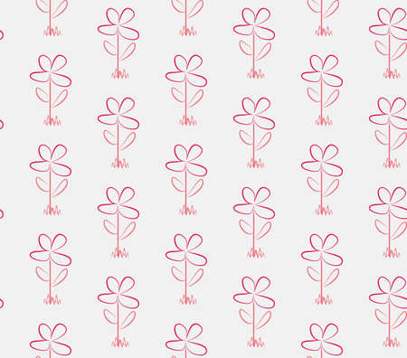 Flower background, seamless patternのイラスト素材